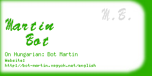 martin bot business card